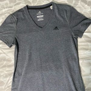 Adidas gray v-neck